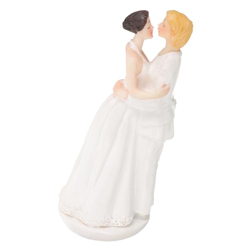 OSALADI Valentinstag Diy Torten Dekoration Figurinen für Brautpaar Kreative Cake Topper Robustem Material für Hochzeiten und Geburtstagsfeiern von OSALADI