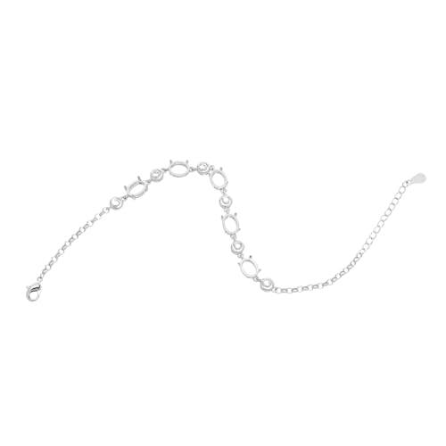OSALADI Verstellbare Metallarmbandkette mit Blanko Cabochon-fassung Glatte Oberfläche Einstellbar für Handgelenkgrößen Schmuckbasteln DIY Vielseitige Bezel-trays für Individuelle Armbänder OSALADI Verstellbare Metallarmbandkette mit Blanko Cabochon-fassung Glatte Oberfläche Einstellbar für Handgelenkgrößen Schmuckbasteln DIY Vielseitige Bezel-trays für Individuelle Armbänder von OSALADI