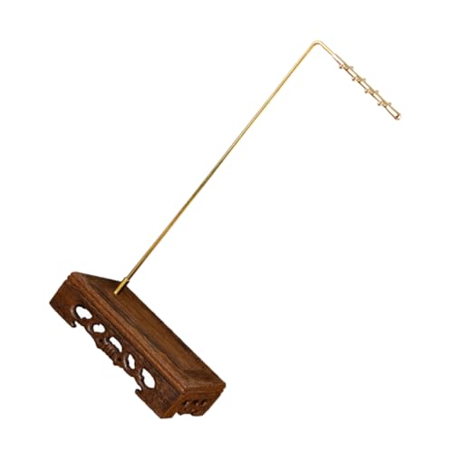 OSALADI Vintage Calligraphy Brush Holder Hartholz Praktischer Stifthalter für Büro Schule Zuhause Einfache Installation ohne Werkzeug zur Aufbewahrung von Pinsel und Schreibgeräten von OSALADI