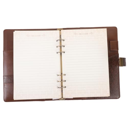 OSALADI Vintage Notizbuch mit Schloss Retro PU Tagebuch für Notizen Inspiration und Erinnerungen für Büroangestellte Perfektes Schreibjournal für Zuhause Schule und Büro von OSALADI