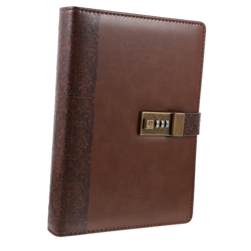 OSALADI Vintage Notizbuch mit Zahlenschloss Retro PU Leder Ringbuch für Journal und Scrapbooking Tragbares und Sicheres Schreibjournal für Alltag Reise und Geschäft Langlebig und Praktisch OSALADI Vintage Notizbuch mit Zahlenschloss Retro PU Leder Ringbuch für Journal und Scrapbooking Tragbares und Sicheres Schreibjournal für Alltag Reise und Geschäft Langlebig und Praktisch von OSALADI