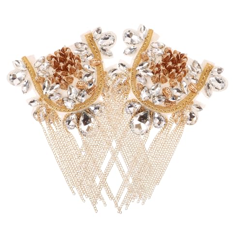 OSALADI Vintage Schulter quasten epaulette mit U förmiger Metall diamant tasselkette Dekoratives Schmuck schulterabzeichen für Kostüm Zeremonie und Festliche Anlässe OSALADI Vintage Schulter quasten epaulette mit U förmiger Metall diamant tasselkette Dekoratives Schmuck schulterabzeichen für Kostüm Zeremonie und Festliche Anlässe von OSALADI