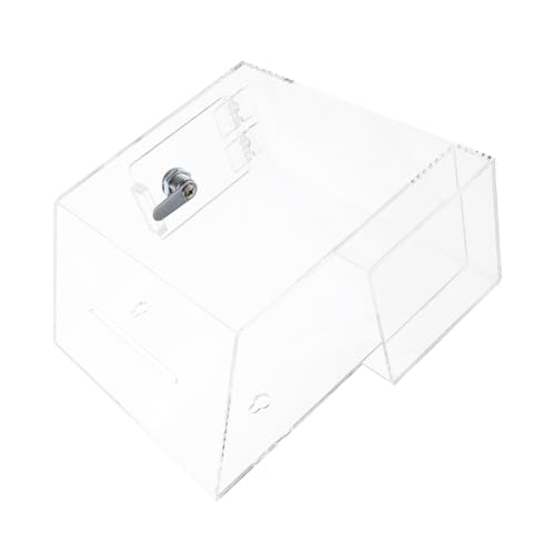 OSALADI Wahlurne aus Acryl Handelskarteninhaber Spendenboxen für Geld Spende Dose Transparent von OSALADI