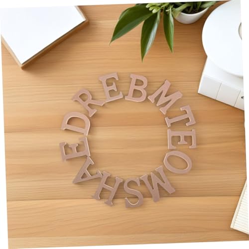 OSALADI Walnussbuchstaben Personalisierte Holzbuchstaben Türschild Zum Aufhängen Anhänger Buchstabendekor Bauernhaus Holzschild DIY Bastelbuchstaben Holzfamilienschilder von OSALADI