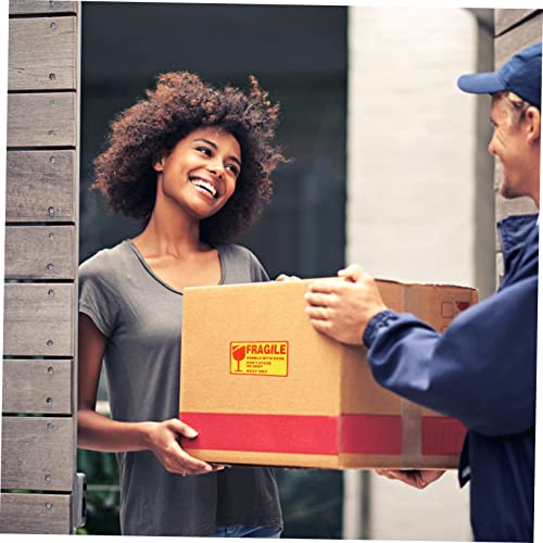 OSALADI Warnetiketten Fragile Aufkleber Selbstklebend Rot Gelb für Versand Verpackung Zerbrechlich Handle With Care Hinweis OSALADI Warnetiketten Fragile Aufkleber Selbstklebend Rot Gelb für Versand Verpackung Zerbrechlich Handle With Care Hinweis von OSALADI