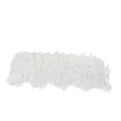 OSALADI Wasserlösliches Stickerei Spitzenband für Diy Nähprojekte Dekoratives Blumenmuster Yards für Kleidung Taschen und Heimdekoration OSALADI Wasserlösliches Stickerei Spitzenband für Diy Nähprojekte Dekoratives Blumenmuster Yards für Kleidung Taschen und Heimdekoration von OSALADI