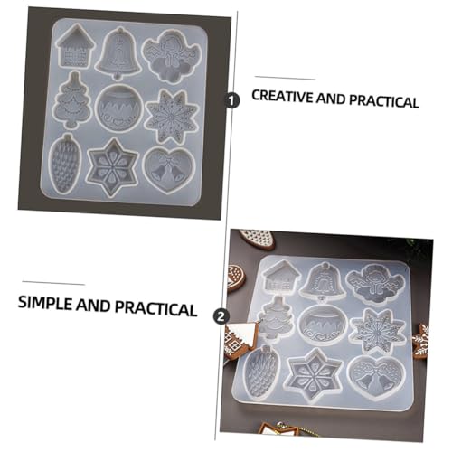 OSALADI Weihnachts DIY Silikonform für Epoxidharz Anhänger mit Weihnachtsbaum Schneeflocke und Elch Umweltfreundlich Wiederverwendbar Glatte Oberfläche für Glänzendes Finish für OSALADI Weihnachts DIY Silikonform für Epoxidharz Anhänger mit Weihnachtsbaum Schneeflocke und Elch Umweltfreundlich Wiederverwendbar Glatte Oberfläche für Glänzendes Finish für von OSALADI