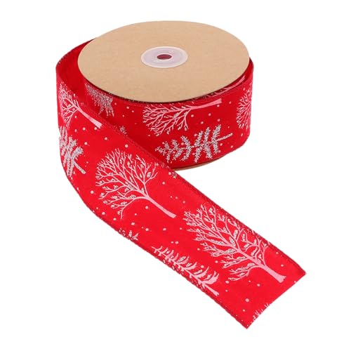 OSALADI Weihnachtsband Dekoratives Geschenkband für DIY Bastelprojekte Hochwertiges Weihnachtsdekor für Weihnachtsbaum und Festliche Anlässe Stilvolle OSALADI Weihnachtsband Dekoratives Geschenkband für DIY Bastelprojekte Hochwertiges Weihnachtsdekor für Weihnachtsbaum und Festliche Anlässe Stilvolle von OSALADI