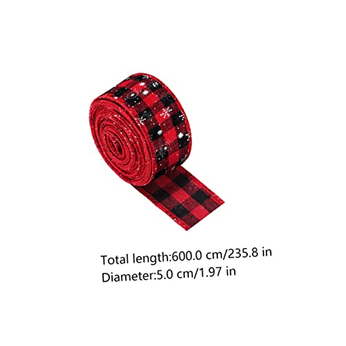 OSALADI Weihnachtsband Rot Schwarz Kariert Breit Geschenkband Geschenkverpackung Dekoband für DIY Geschenke und Festtagsdekoration OSALADI Weihnachtsband Rot Schwarz Kariert Breit Geschenkband Geschenkverpackung Dekoband für DIY Geschenke und Festtagsdekoration von OSALADI