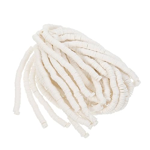 OSALADI Weiße Polymer Perlen für Diy Armbänder Flache Runde Spacer Beads Bastelbedarf für Schmuckherstellung für und Anhänger OSALADI Weiße Polymer Perlen für Diy Armbänder Flache Runde Spacer Beads Bastelbedarf für Schmuckherstellung für und Anhänger von OSALADI