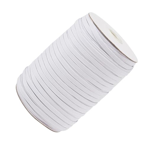 OSALADI Weißes Flaches Elastisches Band Yards Polyester Stretchband zum Nähen für Kleidung DIY Kostüm Zubehör von OSALADI