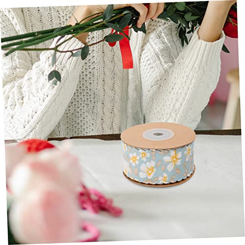 OSALADI Wellenkante Geschenkband mit Blumenmuster Zuschneidbares DIY Dekoband aus Robustem Farbintensiv und Vielseitig für Verpackung Basteln und Hochzeitsdeko von OSALADI