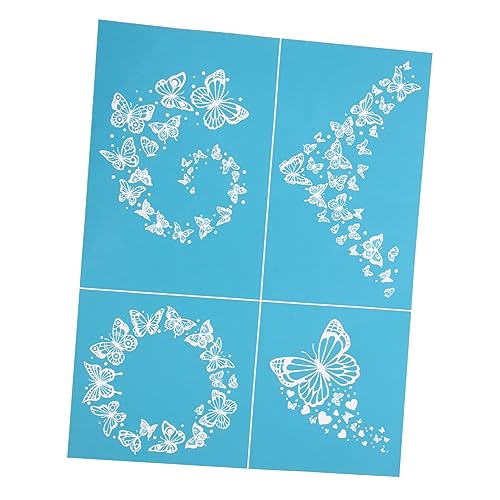 OSALADI Wiederverwendbare Siebdruck Schablone Mesh Transfer Vorlage Waschbare DIY Textilmalerei Schablonen für Holz Wanddekor Basteln und Kunstwerke OSALADI Wiederverwendbare Siebdruck Schablone Mesh Transfer Vorlage Waschbare DIY Textilmalerei Schablonen für Holz Wanddekor Basteln und Kunstwerke von OSALADI