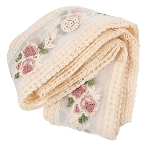 OSALADI Yards Baumwoll Spitzenband mit Blumenmuster Hochwertiges Stickerei Band für Diy Handwerk Vielseitig Einsetzbar zur Dekoration von Kleidung Vorhängen und Tischdecken OSALADI Yards Baumwoll Spitzenband mit Blumenmuster Hochwertiges Stickerei Band für Diy Handwerk Vielseitig Einsetzbar zur Dekoration von Kleidung Vorhängen und Tischdecken von OSALADI