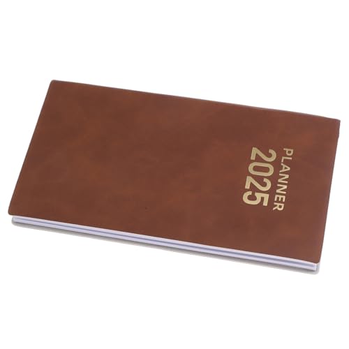 OSALADI Zeitmanagement-Kalender Kalender-Notizbuch täglich Wochenplaner Büro jährlich Notizbücher Monatsplaner Notizblock Tragbares Notizbuch Schreibbuch Kunstleder Brown OSALADI Zeitmanagement-Kalender Kalender-Notizbuch täglich Wochenplaner Büro jährlich Notizbücher Monatsplaner Notizblock Tragbares Notizbuch Schreibbuch Kunstleder Brown von OSALADI
