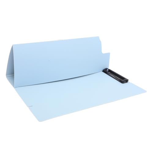 OSALADI Zwischenablage klein Datei groß Klemmbretter Papier Schreibwaren Klemmbrett mit Stauraum Heavy Duty Ordner mit Zwischenablage Bau-Zwischenablage Plastik Sky-blue von OSALADI