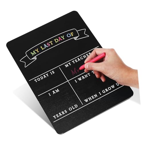 OSALADI kleine Tafel beachten LED Blackboard -Kreide große weiße Tafel Tag Dekoration Zeichenbrett Schulgrundstücksschild Kreidetafel-Schild kleine Kreidetafel Schulschild Holz Schwarz von OSALADI