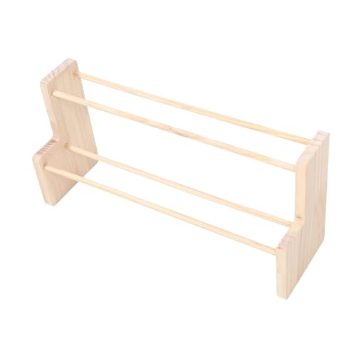 OSALADI lagerregal aus holz Band-Organizer-Rack Bandhalter Basteln hängend Organisator für Bastelbänder Geschenkband-Organizer Aufbewahrung von Bastelpapier Spulenhalter Bandspender Beige von OSALADI