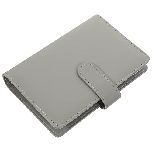 PU Leder Ringbuch Notizbuch Hülle mit Fächern Nachfüllbares Design für Notizen und Dokumente für Schule Büro und Reisen von OSALADI