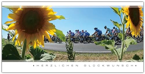 Grußkartenset mit 10 besonderen Klappkarten und 10 hochwertigen Umschlägen. Herzliche Glückwünsche für Radsportfreunde von OSB Sport begeistert