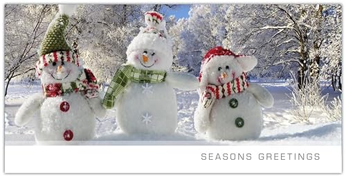 Grußkartenset zu Weihnachten: 10 besondere Klappkarten und 10 hochwertige Umschläge „Seasons Greetings“ von OSB Sport begeistert