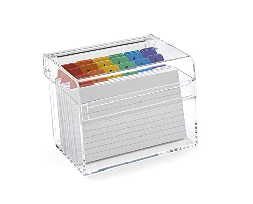 Osco Karteikasten aus klarem Acryl, 5 x 3 Zoll Osco Karteikasten aus klarem Acryl, 5 x 3 Zoll von OSCO