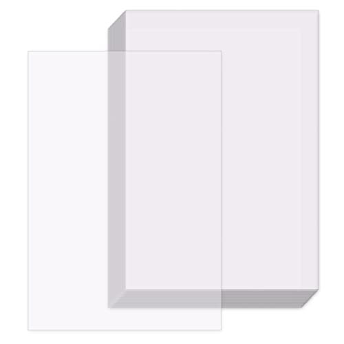 OSDUE 100 Blatt Transparentpapier, 53g DIN A4 Pauspapier weiß & Bedruckbar Tracing Paper, Bastelpapier Laternenpapier Transparent für Skizzieren, DIY-Karten, Verpacken, Zeichnen (210 * 297mm) von OSDUE