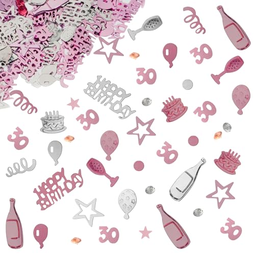 OSDUE Konfetti 30 Geburtstag Deko, Rosegold für 30 Geburtstag, Jubiläum Party Supplies, Tischdeko, Konfetti Streudeko Rosegold OSDUE Konfetti 30 Geburtstag Deko, Rosegold für 30 Geburtstag, Jubiläum Party Supplies, Tischdeko, Konfetti Streudeko Rosegold von OSDUE