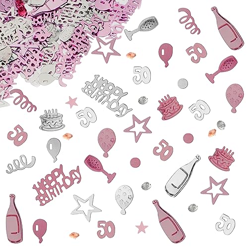 OSDUE Konfetti 50 Geburtstag Deko, 50 Geburtstag Deko, Konfetti Rosegold für 50 Geburtstag, Jubiläum Party Supplies Deko, Tischdeko Geburtstag 50, Konfetti Streudeko Geburtstag Rosegold OSDUE Konfetti 50 Geburtstag Deko, 50 Geburtstag Deko, Konfetti Rosegold für 50 Geburtstag, Jubiläum Party Supplies Deko, Tischdeko Geburtstag 50, Konfetti Streudeko Geburtstag Rosegold von OSDUE