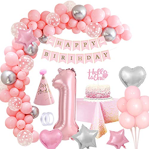Rosa Geburtstagsdeko Mädchen 1Jahr Geburtstag Mädchen Deko, 40" Luftballon 1 Deko Geburtstag Mädchen Happy Birthday Girlande Dekoration Rosa Folienballon für Mädchen 1.Geburtstag Mehrweg Rosa Geburtstagsdeko Mädchen 1Jahr Geburtstag Mädchen Deko, 40" Luftballon 1 Deko Geburtstag Mädchen Happy Birthday Girlande Dekoration Rosa Folienballon für Mädchen 1.Geburtstag Mehrweg von Vcumter