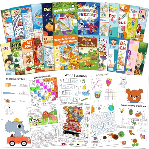 OSIMIG 24 Mini Aktivitätsbuch für Kinder, Kleine Geschenke Aktivitätsbücher für Kinder Party Gefälligkeiten, Mini Geschenke Maze, Labyrinth, Wortsuchrätsel und mehr für Goodie Bag OSIMIG 24 Mini Aktivitätsbuch für Kinder, Kleine Geschenke Aktivitätsbücher für Kinder Party Gefälligkeiten, Mini Geschenke Maze, Labyrinth, Wortsuchrätsel und mehr für Goodie Bag von OSIMIG