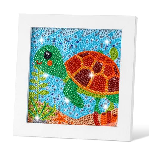 OSLEY Diamond Painting Kinder Set, 5D DIY Cartoon Diamant Painting Bilder, 15x15cm Leinwand und mit 18x18cm Bilderrahmen für Kinder und Mädchen, Erwachsene geeignet OSLEY Diamond Painting Kinder Set, 5D DIY Cartoon Diamant Painting Bilder, 15x15cm Leinwand und mit 18x18cm Bilderrahmen für Kinder und Mädchen, Erwachsene geeignet von OSLEY