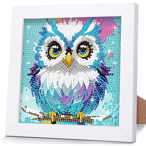 OSLEY Diamond Painting Kinder Set, 5D DIY Cartoon Diamant Painting Bilder, 15x15cm Leinwand und mit 18x18cm Bilderrahmen für Kinder und Mädchen, Erwachsene geeignet OSLEY Diamond Painting Kinder Set, 5D DIY Cartoon Diamant Painting Bilder, 15x15cm Leinwand und mit 18x18cm Bilderrahmen für Kinder und Mädchen, Erwachsene geeignet von OSLEY