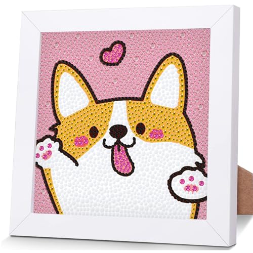OSLEY Diamond Painting Kinder Set, 5D DIY Cartoon Diamant Painting Bilder, 15x15cm Leinwand und mit 18x18cm Bilderrahmen für Kinder und Mädchen, Erwachsene geeignet OSLEY Diamond Painting Kinder Set, 5D DIY Cartoon Diamant Painting Bilder, 15x15cm Leinwand und mit 18x18cm Bilderrahmen für Kinder und Mädchen, Erwachsene geeignet von OSLEY