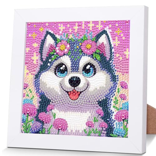 OSLEY Diamond Painting Kinder Set, 5D DIY Cartoon Diamant Painting Bilder, 15x15cm Leinwand und mit 18x18cm Bilderrahmen für Kinder und Mädchen, Erwachsene geeignet OSLEY Diamond Painting Kinder Set, 5D DIY Cartoon Diamant Painting Bilder, 15x15cm Leinwand und mit 18x18cm Bilderrahmen für Kinder und Mädchen, Erwachsene geeignet von OSLEY