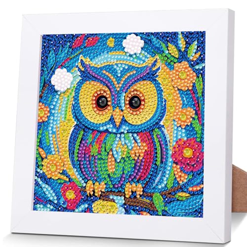 OSLEY Diamond Painting Kinder Set, 5D DIY Cartoon Diamant Painting Bilder, 15x15cm Leinwand und mit 18x18cm Bilderrahmen für Kinder und Mädchen, Erwachsene geeignet OSLEY Diamond Painting Kinder Set, 5D DIY Cartoon Diamant Painting Bilder, 15x15cm Leinwand und mit 18x18cm Bilderrahmen für Kinder und Mädchen, Erwachsene geeignet von OSLEY