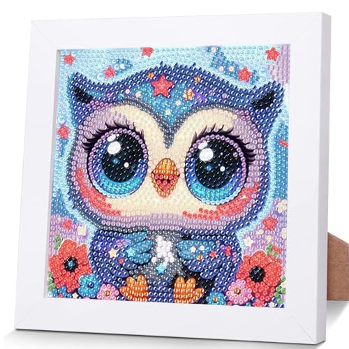 OSLEY Diamond Painting Kinder Set, 5D DIY Cartoon Diamant Painting Bilder, 15x15cm Leinwand und mit 18x18cm Bilderrahmen für Kinder und Mädchen, Erwachsene geeignet OSLEY Diamond Painting Kinder Set, 5D DIY Cartoon Diamant Painting Bilder, 15x15cm Leinwand und mit 18x18cm Bilderrahmen für Kinder und Mädchen, Erwachsene geeignet von OSLEY