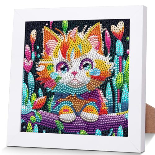 OSLEY Diamond Painting Kinder Set, 5D DIY Cartoon Diamant Painting Bilder, 15x15cm Leinwand und mit 18x18cm Bilderrahmen für Kinder und Mädchen, Erwachsene geeignet OSLEY Diamond Painting Kinder Set, 5D DIY Cartoon Diamant Painting Bilder, 15x15cm Leinwand und mit 18x18cm Bilderrahmen für Kinder und Mädchen, Erwachsene geeignet von OSLEY
