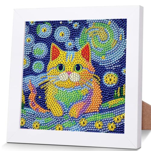 OSLEY Diamond Painting Kinder Set, 5D DIY Cartoon Diamant Painting Bilder, 15x15cm Leinwand und mit 18x18cm Bilderrahmen für Kinder und Mädchen, Erwachsene geeignet OSLEY Diamond Painting Kinder Set, 5D DIY Cartoon Diamant Painting Bilder, 15x15cm Leinwand und mit 18x18cm Bilderrahmen für Kinder und Mädchen, Erwachsene geeignet von OSLEY