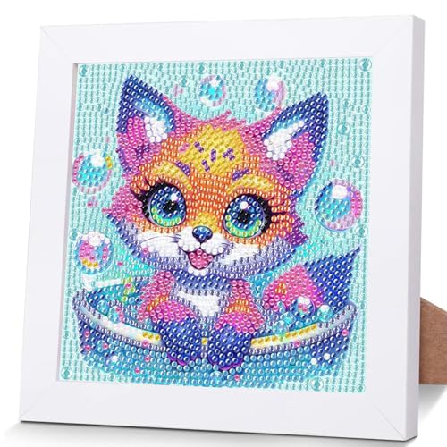 OSLEY Diamond Painting Kinder Set, 5D DIY Cartoon Diamant Painting Bilder, 15x15cm Leinwand und mit 18x18cm Bilderrahmen für Kinder und Mädchen, Erwachsene geeignet OSLEY Diamond Painting Kinder Set, 5D DIY Cartoon Diamant Painting Bilder, 15x15cm Leinwand und mit 18x18cm Bilderrahmen für Kinder und Mädchen, Erwachsene geeignet von OSLEY