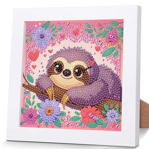 OSLEY Diamond Painting Kinder Set, 5D DIY Cartoon Diamant Painting Bilder, 15x15cm Leinwand und mit 18x18cm Bilderrahmen für Kinder und Mädchen, Erwachsene geeignet OSLEY Diamond Painting Kinder Set, 5D DIY Cartoon Diamant Painting Bilder, 15x15cm Leinwand und mit 18x18cm Bilderrahmen für Kinder und Mädchen, Erwachsene geeignet von OSLEY