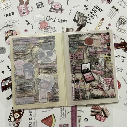 OSLEY Scrapbook Stickers Book, 20 Blatt PET Ästhetische Vintage Scrapbooking Aufkleber für Fotoalbum,Scrapbooking,Bullet Journal Zubehör,Kalendern,DIY Art Notizbuch OSLEY Scrapbook Stickers Book, 20 Blatt PET Ästhetische Vintage Scrapbooking Aufkleber für Fotoalbum,Scrapbooking,Bullet Journal Zubehör,Kalendern,DIY Art Notizbuch von OSLEY