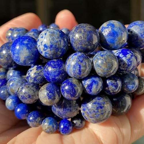 Natursteinperlen 4 6 8 10 mm Tigerauge Lava Türkis Achate Perlen für Schmuckherstellung DIY Armband Halskette-Lapislazuli, 8 mm 45 bis 46 Stück Natursteinperlen 4 6 8 10 mm Tigerauge Lava Türkis Achate Perlen für Schmuckherstellung DIY Armband Halskette-Lapislazuli, 8 mm 45 bis 46 Stück von OSMARI