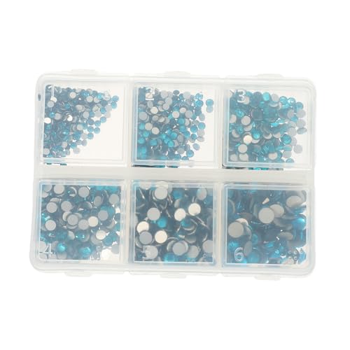 OSOLADY 1 Satz Maniküre-strass-set Nagel Charms Strasssteine ​​für Nägel Strasssteine ​​für Diy Nägel Handwerk Nagelhandwerk Nagel Diamanten Herstellung Nagel Edelsteine Uv Reize Glas Blue von OSOLADY