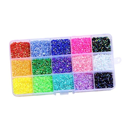 OSOLADY 1 Schachtel Flatback Harz Strasssteine für Nail Art Farben Diy Dekorationsset für Nägel für Nail Design Projekte und Bastelarbeiten OSOLADY 1 Schachtel Flatback Harz Strasssteine für Nail Art Farben Diy Dekorationsset für Nägel für Nail Design Projekte und Bastelarbeiten von OSOLADY