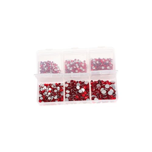 OSOLADY 1 Schachtel Maniküre-Strass-Set strasssteine für nägel nagelsteine gelnägel Strasssteine ​​für die Nägel Hotfix-Strasssteine UV strass nagelhandwerk Nageldekoration Glas rot von OSOLADY