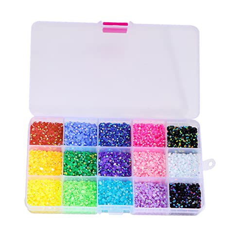 OSOLADY 1 Schachtel Nagelschmuck Kunst Nageldekoration Nagel Charms Geformt Nagel Diamanten Edelsteine Juwelen Reize Strasssteine ​​für Nägel Nailart-strasssteine Nagelanhänger Harz von OSOLADY