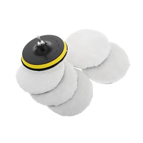 OSOLADY 1 Set Polierpads Aus Wolle, Polierer-puffer-bohrer-adapter-aufsatz Mit Auf Der Rückseite, Auto-polierscheiben-pads Zum Wachsen Und Detaillieren OSOLADY 1 Set Polierpads Aus Wolle, Polierer-puffer-bohrer-adapter-aufsatz Mit Auf Der Rückseite, Auto-polierscheiben-pads Zum Wachsen Und Detaillieren von OSOLADY