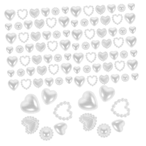 OSOLADY 1 Zubehör für Perlennägel Kunst Dekorationen Mini Edelsteine Und Reize nagelsteine gelnägel nail steinchen nails charms Nagelschmuck Anhänger für Nägel Maniküre Reiz Plastik Weiß von OSOLADY