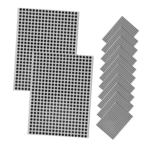 OSOLADY 10 Blatt Schwarze Runde Selbstklebende Punktaufkleber Farbkodierung Etiketten für Schule Büro Kreis Aufkleber zur Einfachen Organisation und Markierung von Gegenständen OSOLADY 10 Blatt Schwarze Runde Selbstklebende Punktaufkleber Farbkodierung Etiketten für Schule Büro Kreis Aufkleber zur Einfachen Organisation und Markierung von Gegenständen von OSOLADY